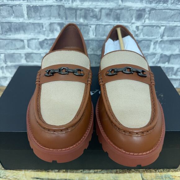 Coach Brooks Canvas Loafer 1941 Saddle Brown CR889 Mens Size 10D New - Picture 3 of 6